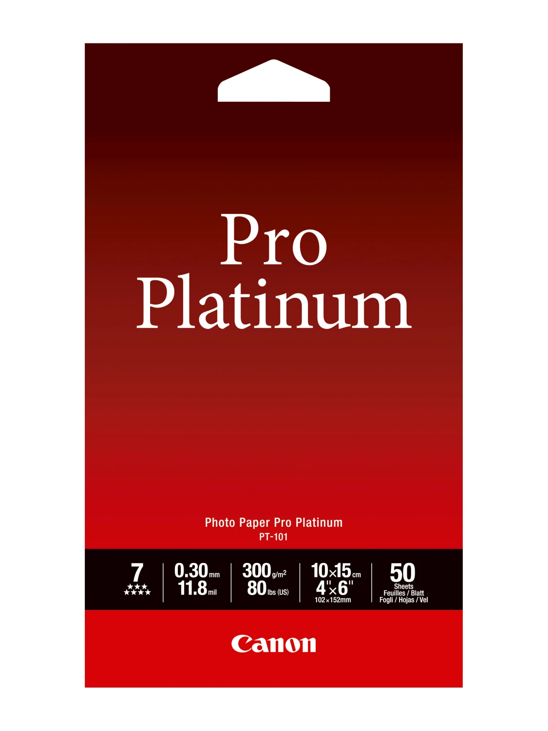 CANON Pro Platinum Photo Pap.30x15cm