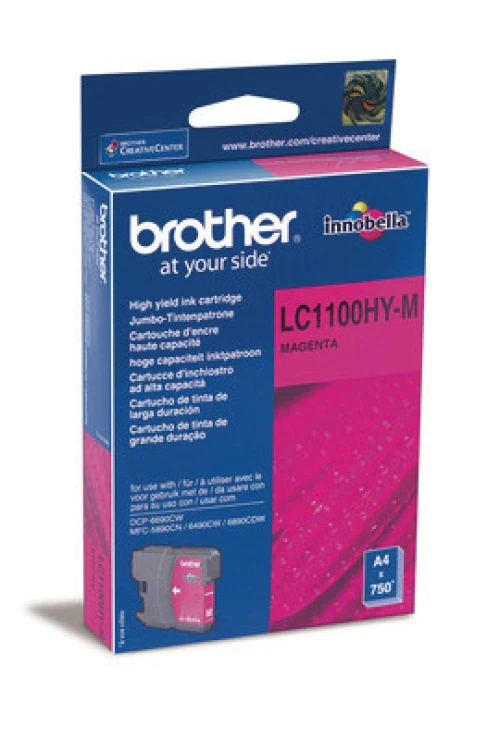 Cartouche d'encre Brother magenta haute capacité (LC-1100HYM)
