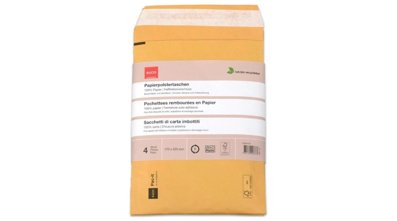 ELCO Pochette en papier 170 x 225mm, brun, 4 pcs.