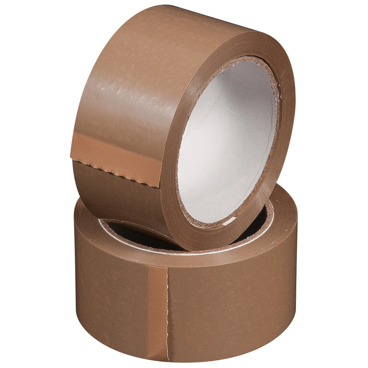 Verpackungsklebebänder PVC, 55 my, braun, 50 mm x 66 m, Pack à 6 Rollen, Karton à 6 Pack