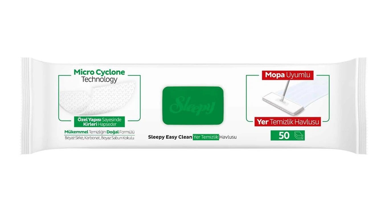SLEEPY Lingettes nettoyantes pour sols Easy Clean 4XL 50 lingettes