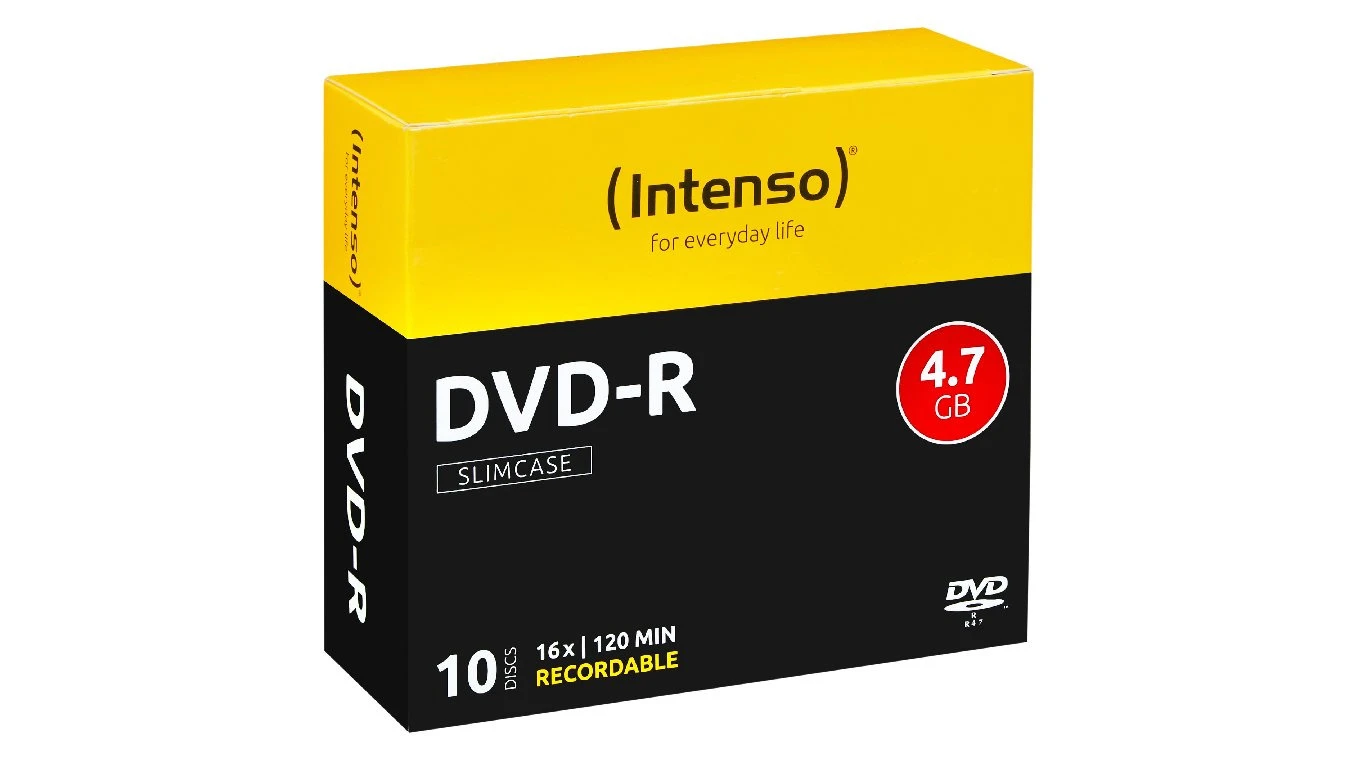 INTENSO DVD-R Slim 4.7GB - 10 pcs.