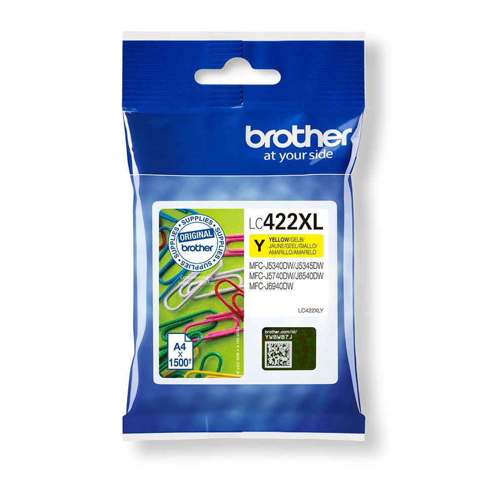BROTHER LC422XLY Cartouche d'encre jaune