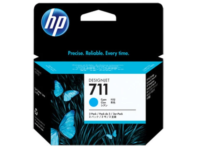 HP 711 3x Tintenpatrone 3x cyan