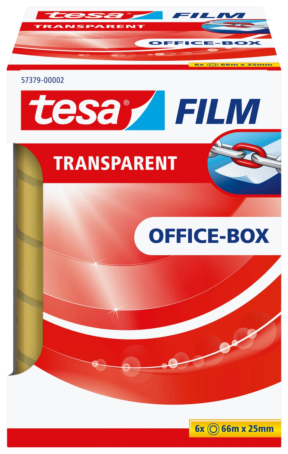 TESA Bande adhésive transparent Office-Box 25 m x 66 mm
