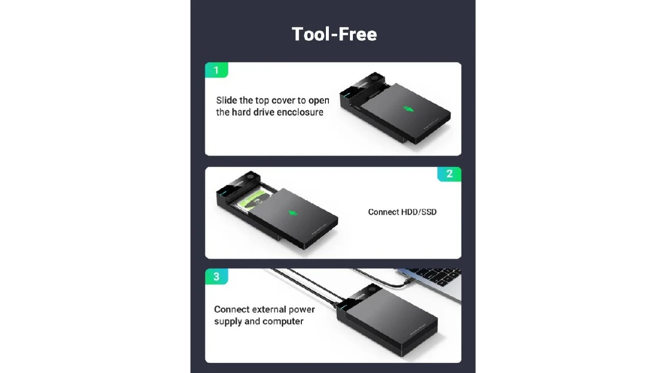 UGREEN USB 3.0. Disque dur SATA HDD