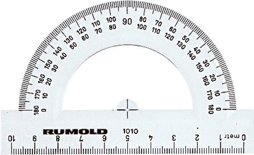 RUMOLD Graphomètre 10 cm - 180°