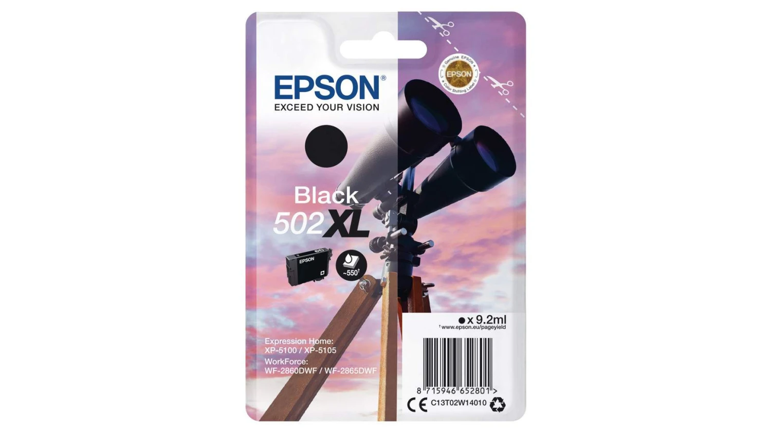 EPSON 502XL Cartouche d'encre noir