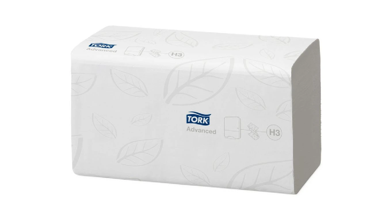 TORK Papierhandtücher Advanced V-Falz, 2-lagig, weiss