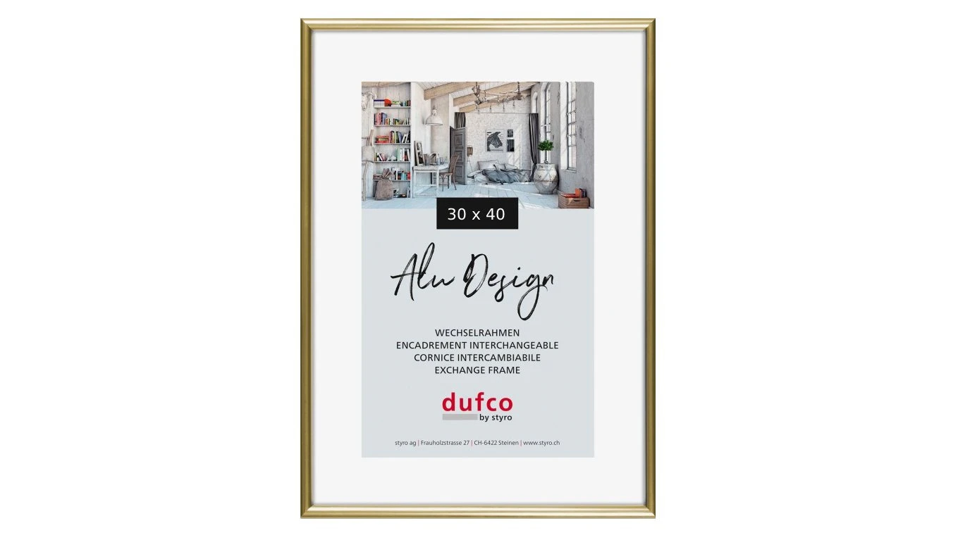 DUFCO "Alu Design" Bilderrahmen Aluminium 30 x 40 cm