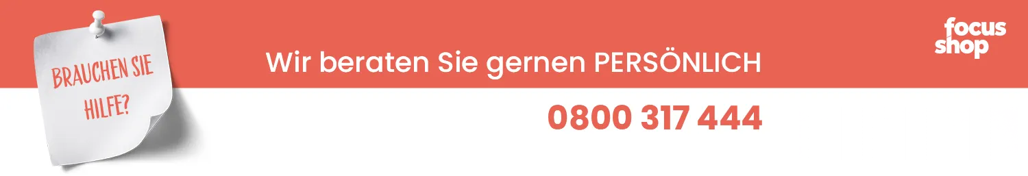 Wir beraten Sie gerne persönlich – 0800 317 444