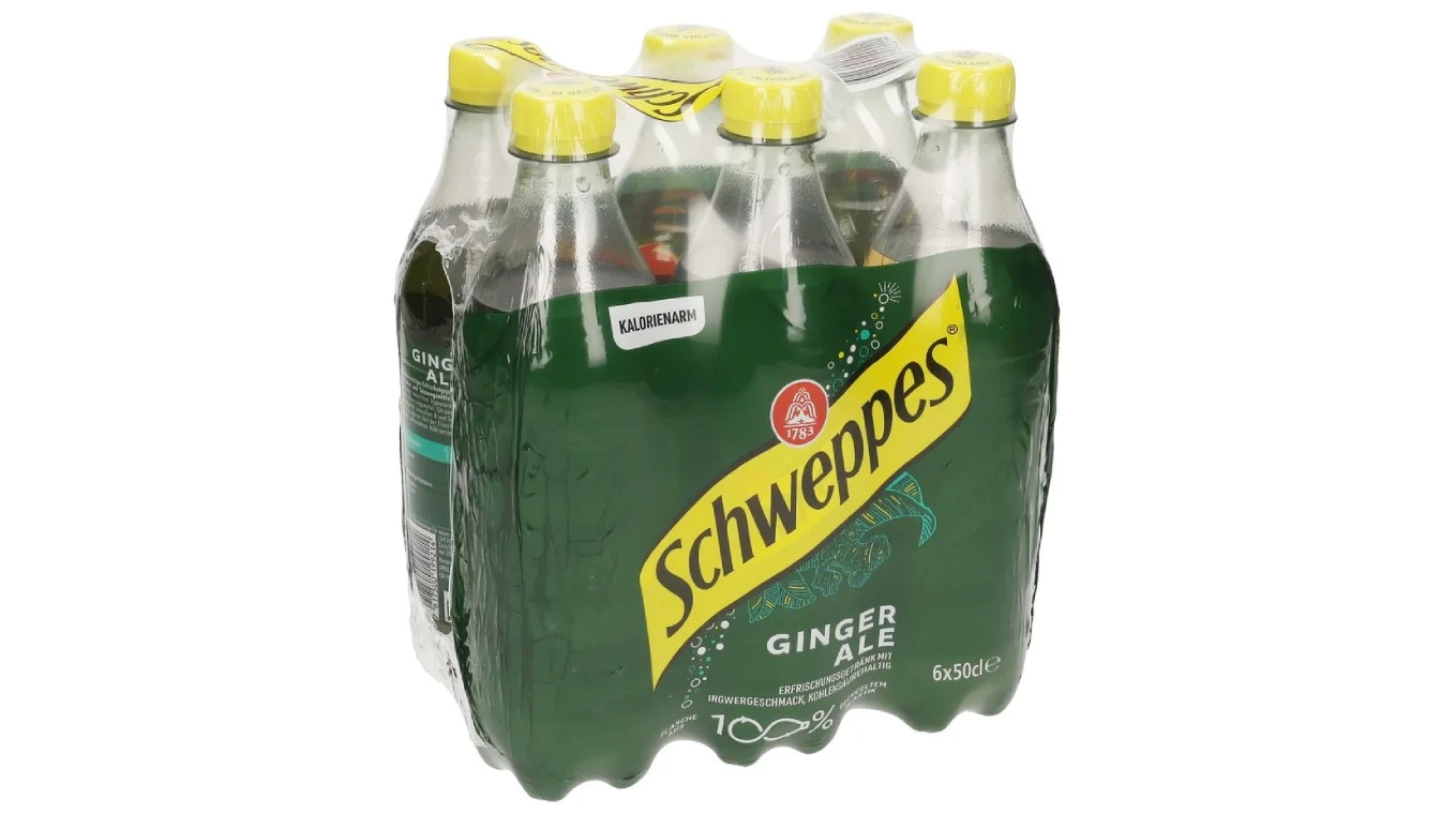 SCHWEPPES Ginger Ale, kalorienarm, 6 x 500 ml