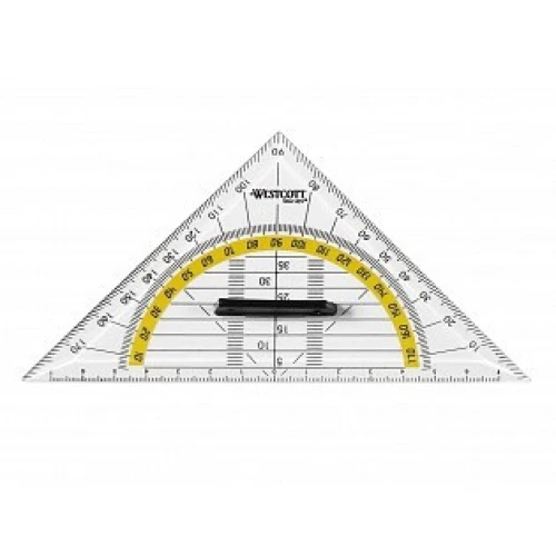 WESTCOTT Geodreieck 14 cm - mit Griff