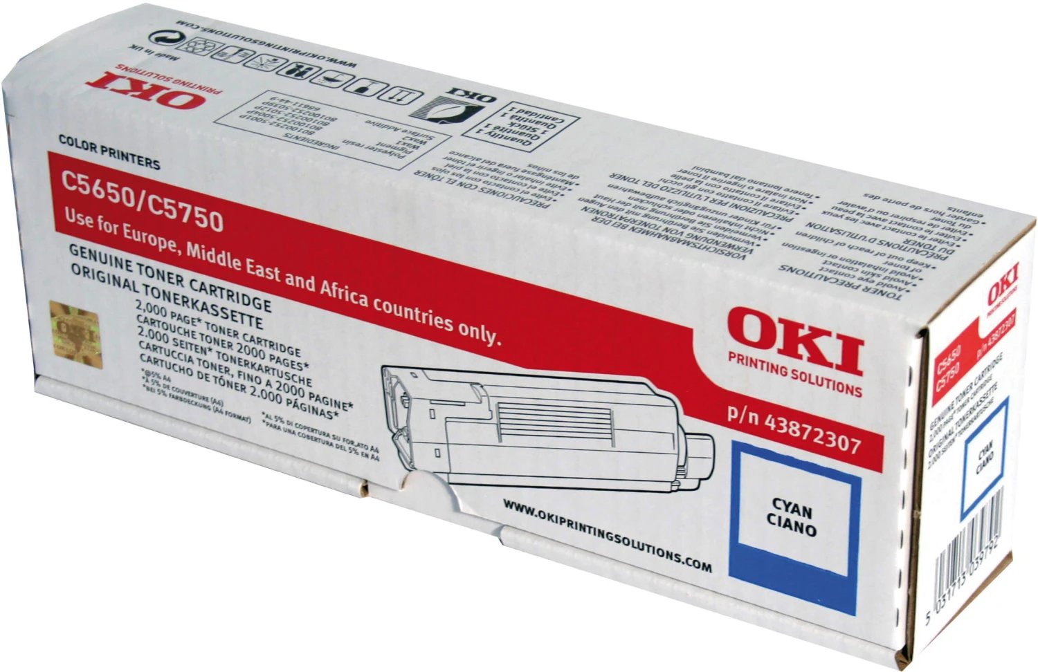 OKI 43872307 Toner cyan