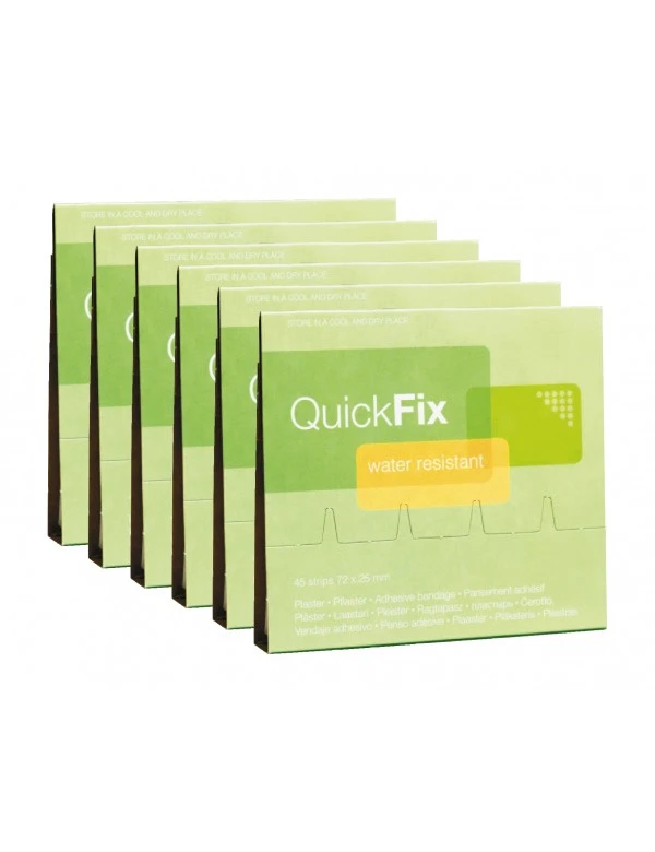Plum QuickFix Refill, wasserfest, 1 Box Nachfüllpack mit 6x45 Pflaster
