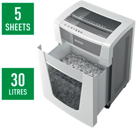 LEITZ Destructeur documents IQ Office Pro, P-6+, 30lt