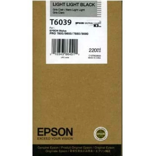 EPSON T603900 Tintenpatrone light-light schwarz