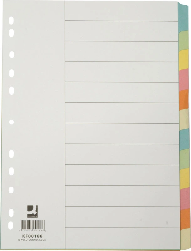Q-CONNECT Blankoregister 12-teilig