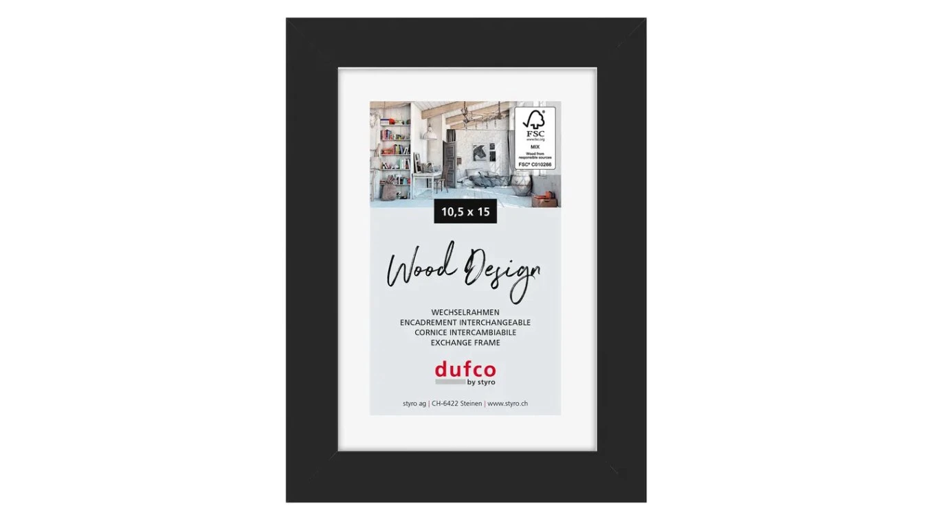 DUFCO "Toronto" Cadre photo en bois massif 10.5 x 15 cm