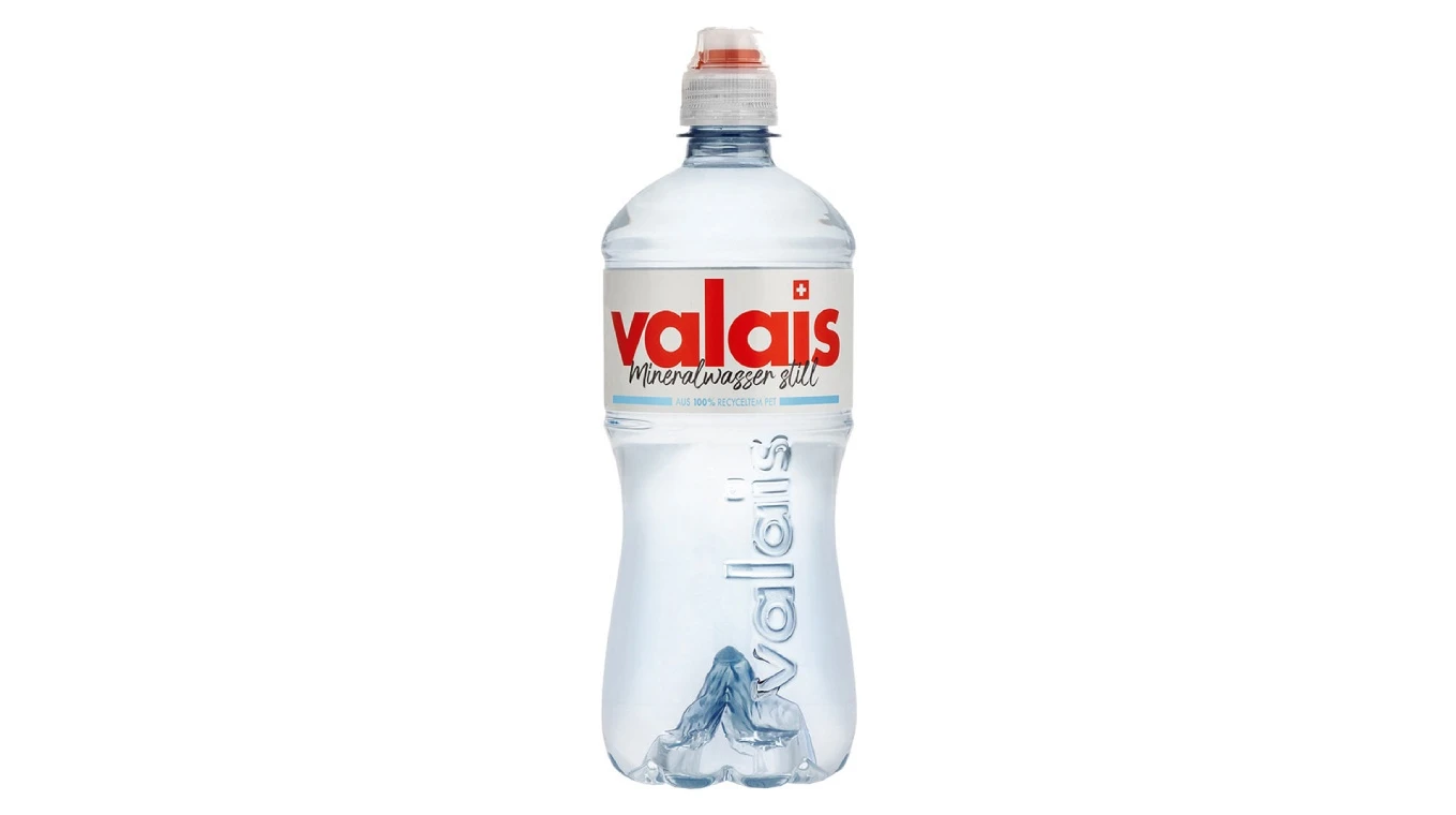 VALAIS Mineralwasser Naturelle Sportcap 6 x 750 ml