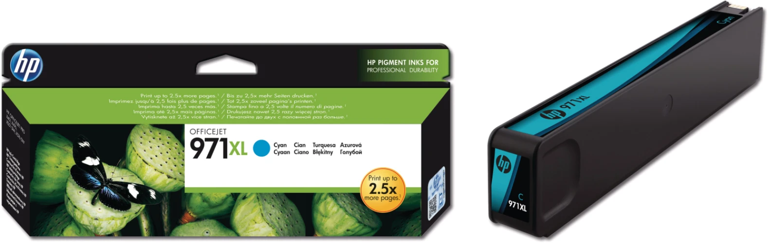 HP 971XL Tintenpatrone cyan