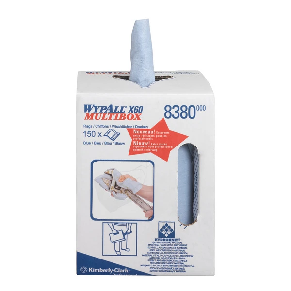 KIMBERLY-CLARK Chiffons d'essuyage Wypall X60 150 feuilles