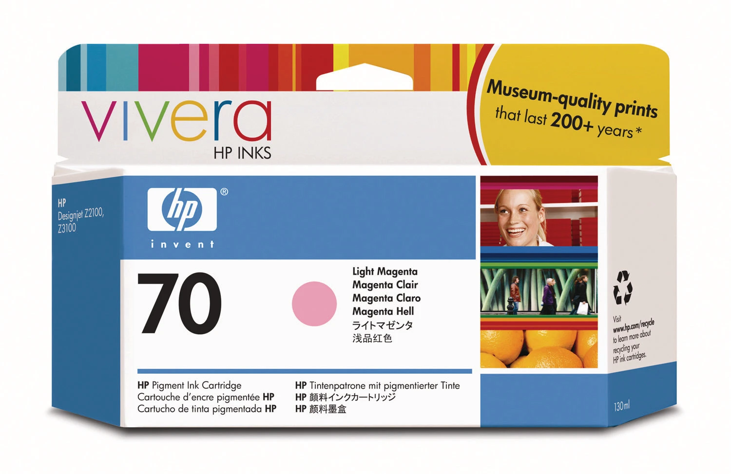 HP 70 Tintenpatrone light magenta