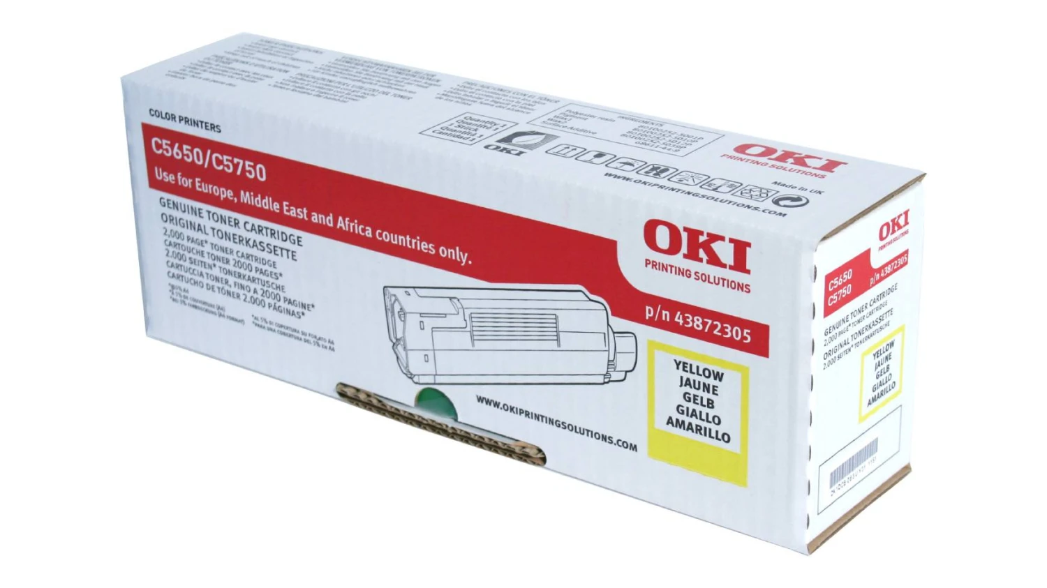 OKI 43872305 Toner gelb