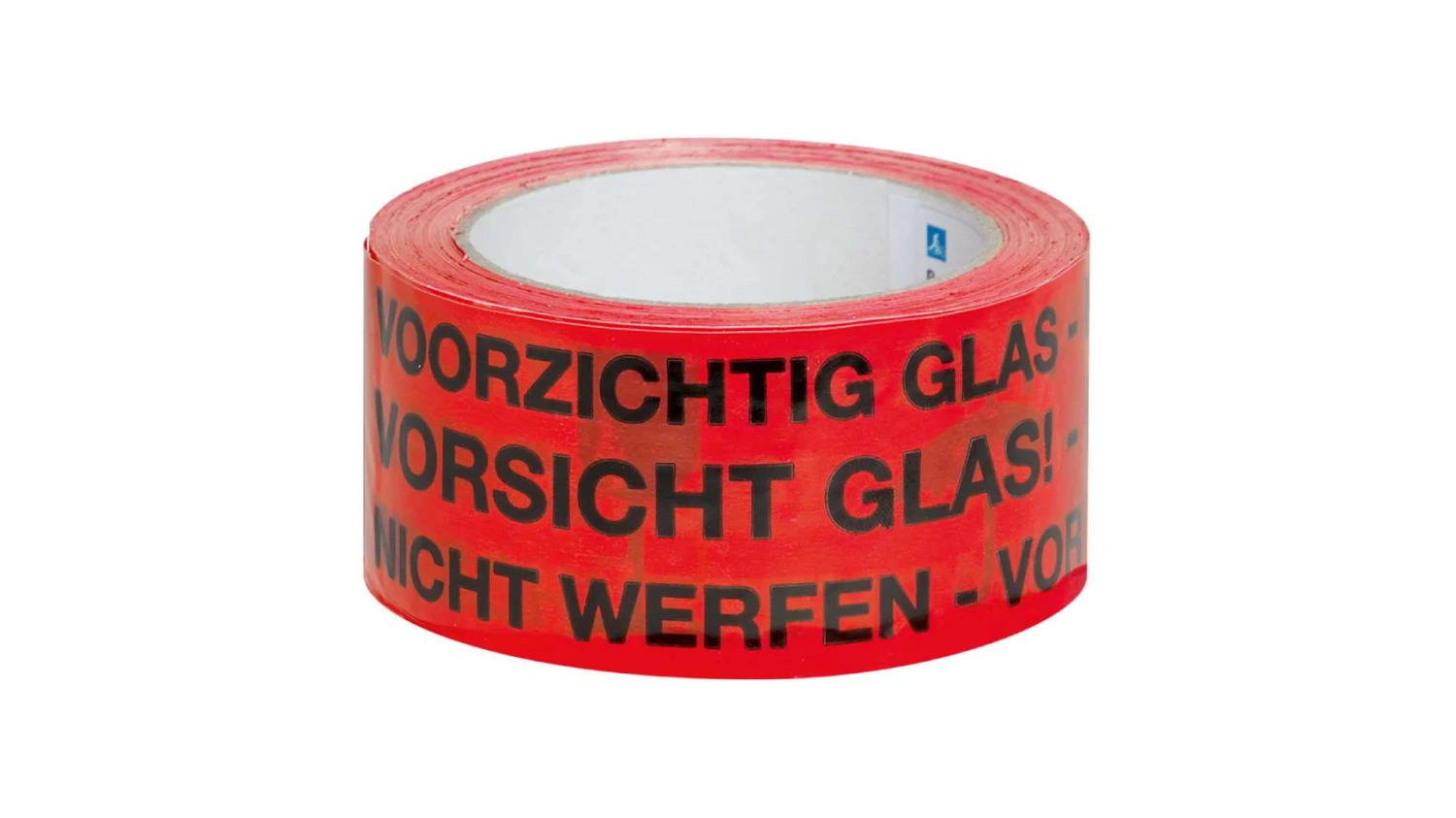 Warnband mit Aufdruck Vorsicht Glas