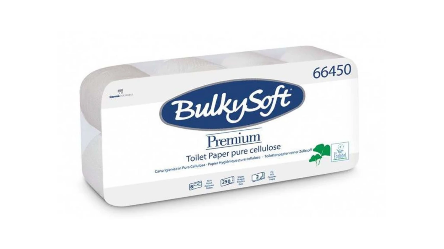 BULKYSOFT Papier toilette 2 couches, 8 rouleaux