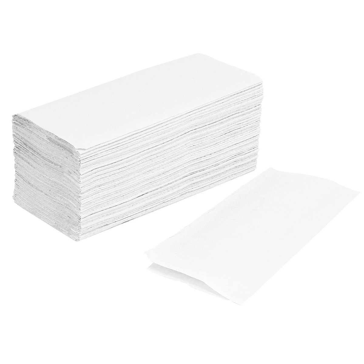 EDELWEISS Essuie-mains en papier pliage en V, 2 couches, blanc