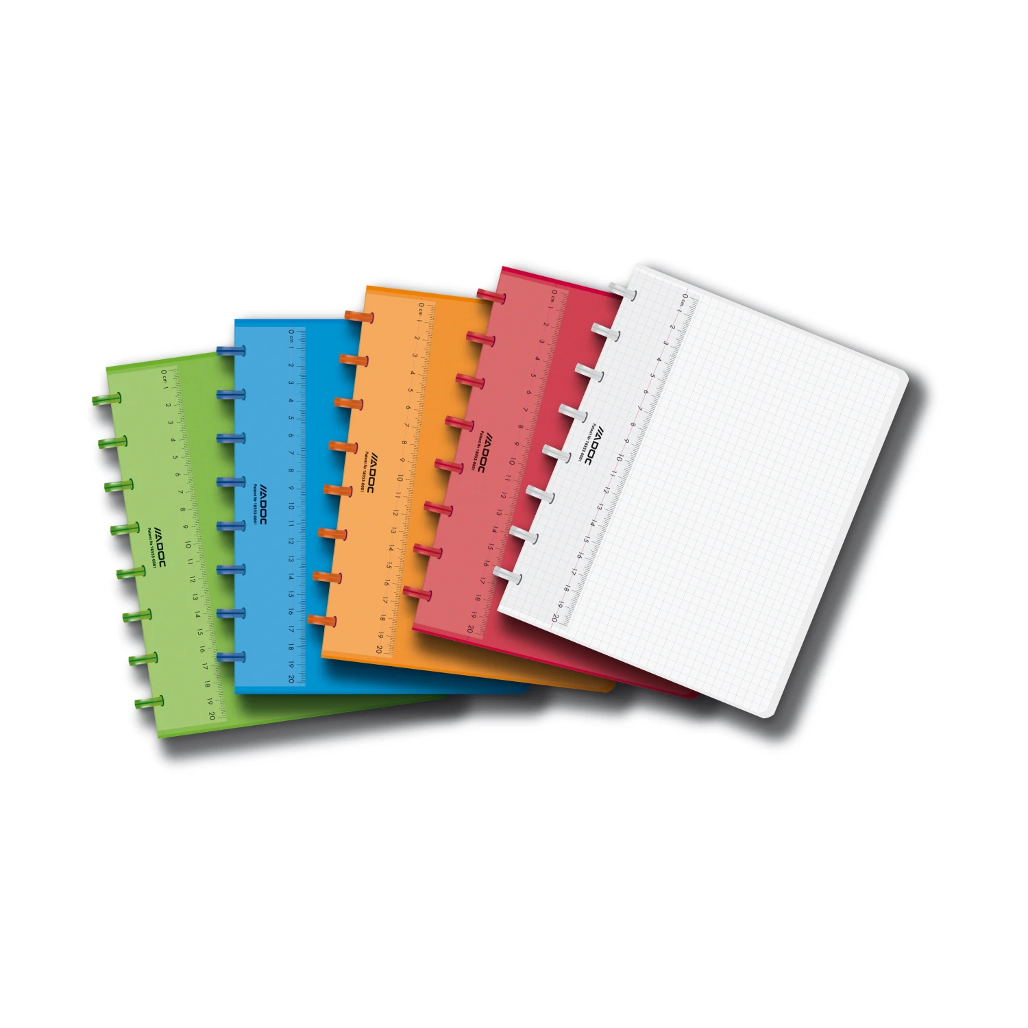 ADOC Cahier Pap-Ex A5 quadrilé 5 mm assortis