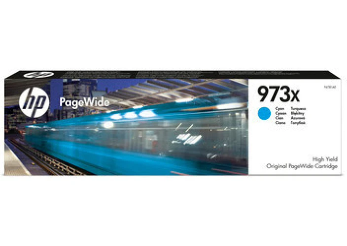 Hewlett Packard Cartouche d'encre cyan haute-capacité (F6T81AE, 973X)