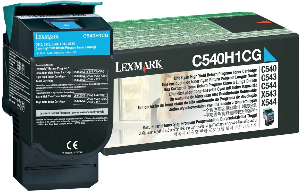 Lexmark Toner cyan haute-capacité (C540H1CG)