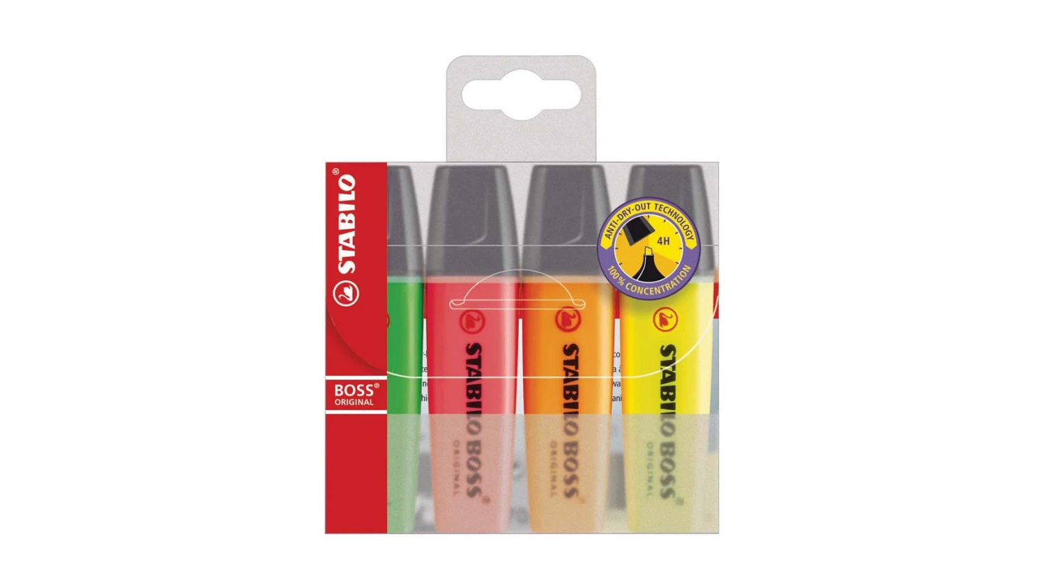 STABILO BOSS Surligneurs original étui/4 pcs.