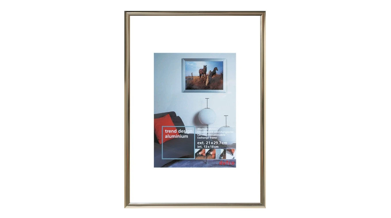 DUFCO "Alu Design" Cadre photo en aluminium 21 x 29.7 cm