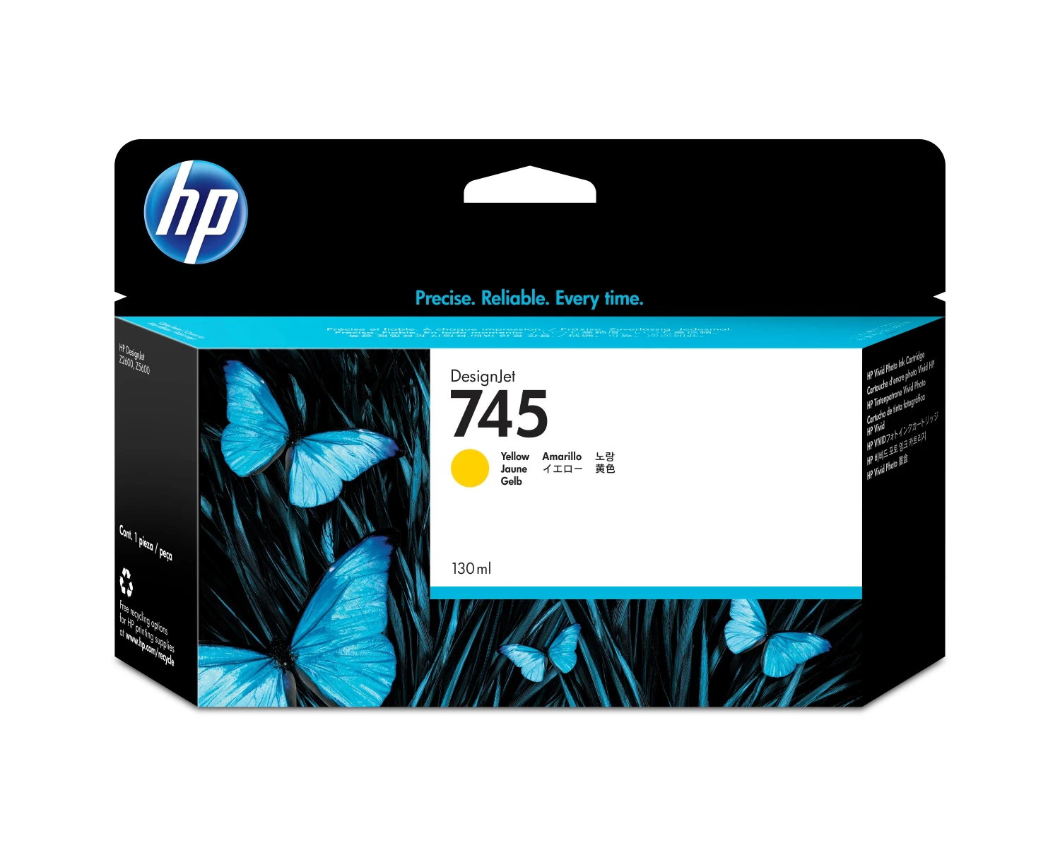 HP 745 Tintenpatrone gelb