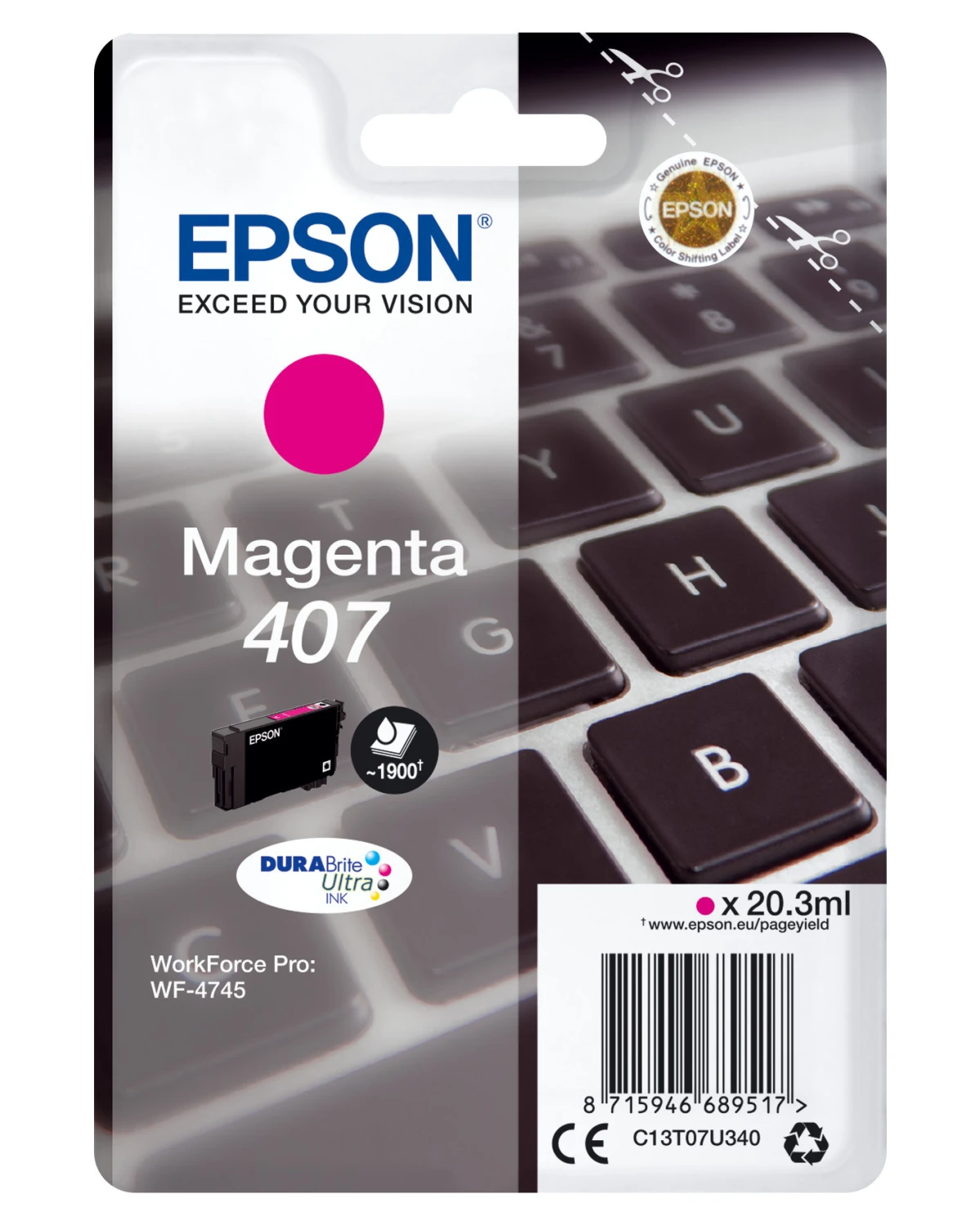 EPSON T07U340 Tintenpatrone L magenta