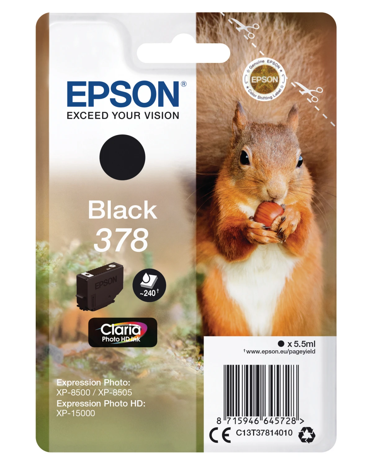 EPSON 378 Cartouche d'encre noir