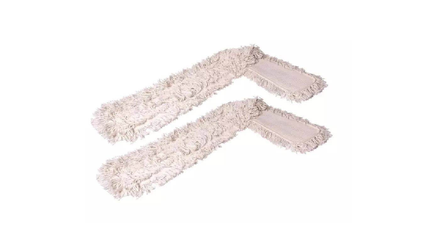 EDI CLEAN Franges en coton - Duo de rechange pour serpillière à ciseaux