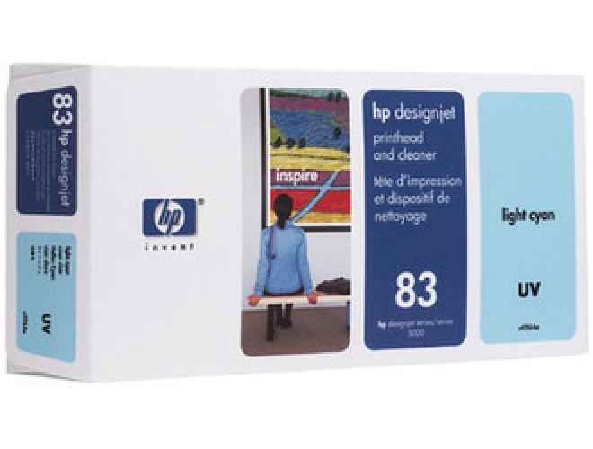 Hewlett Packard Tête d'impression et nettoyeur de tête cyan light (C4964A, 83)