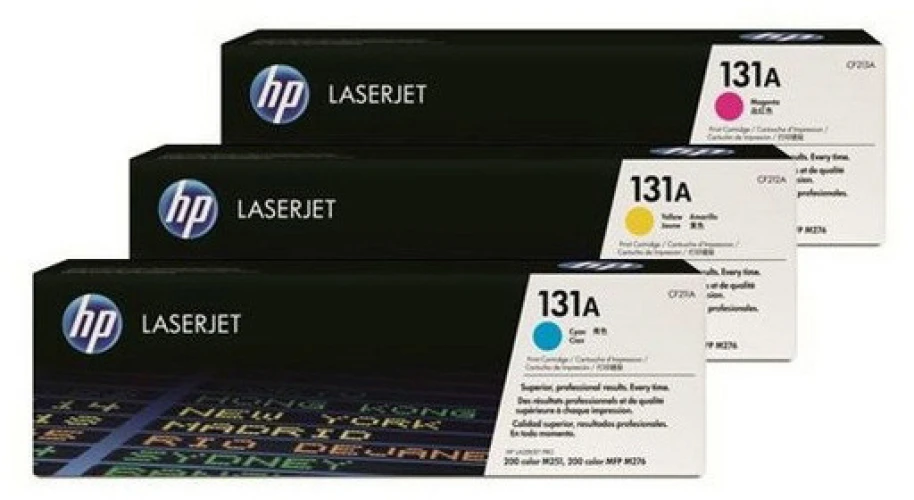Hewlett Packard Toner jaune cyan magenta (U0SL1AM, 131A)