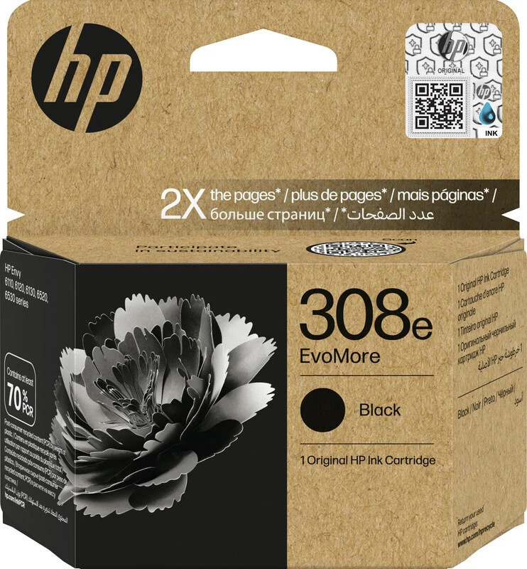 HP 308e Tintenpatrone schwarz