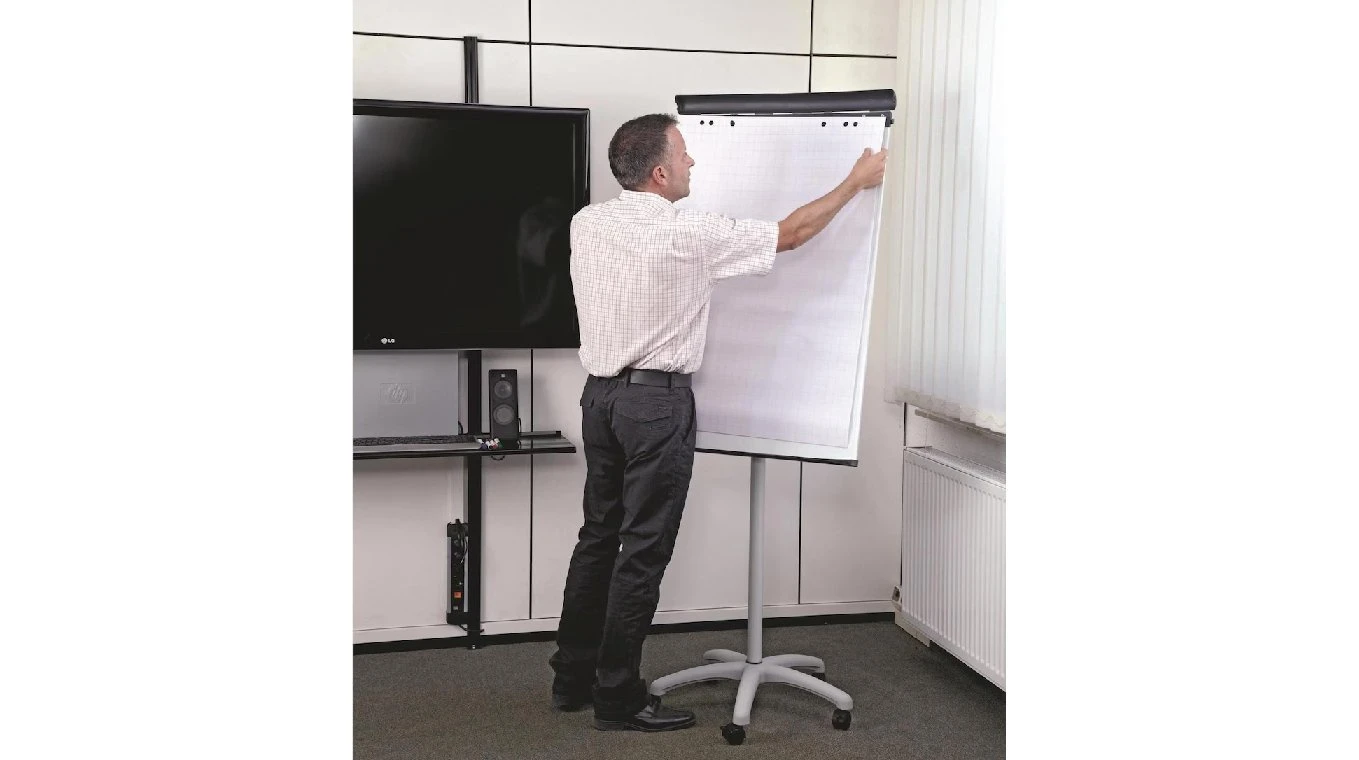 MAUL Flipchart standard mobile avec 2 bras 66 x 97 cm