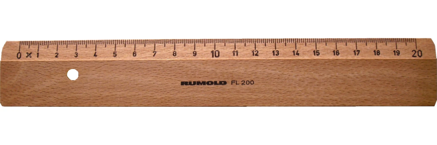 RUMOLD Flachlineal 20cm