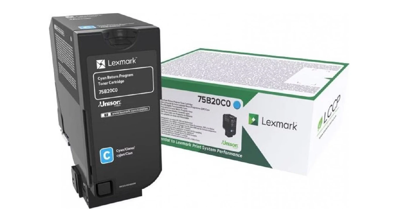 LEXMARK 75B20C0 10K Return Program Tonerpatrone Cyan