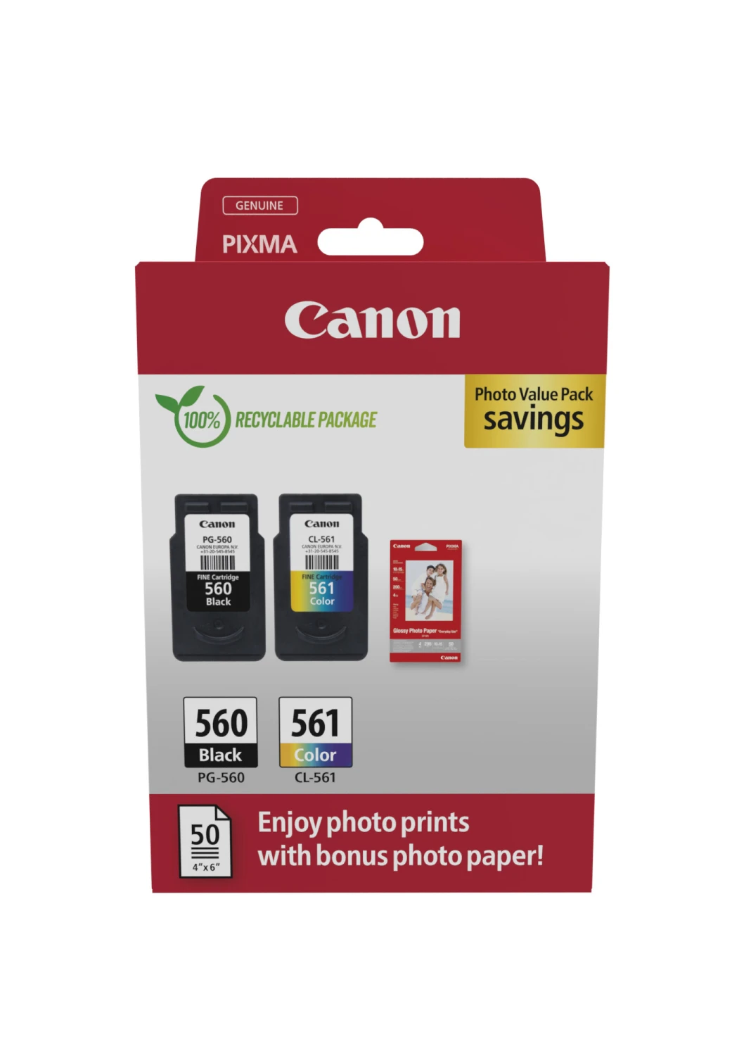 CANON 3712C012 Photo Value Pack XL BKCMY