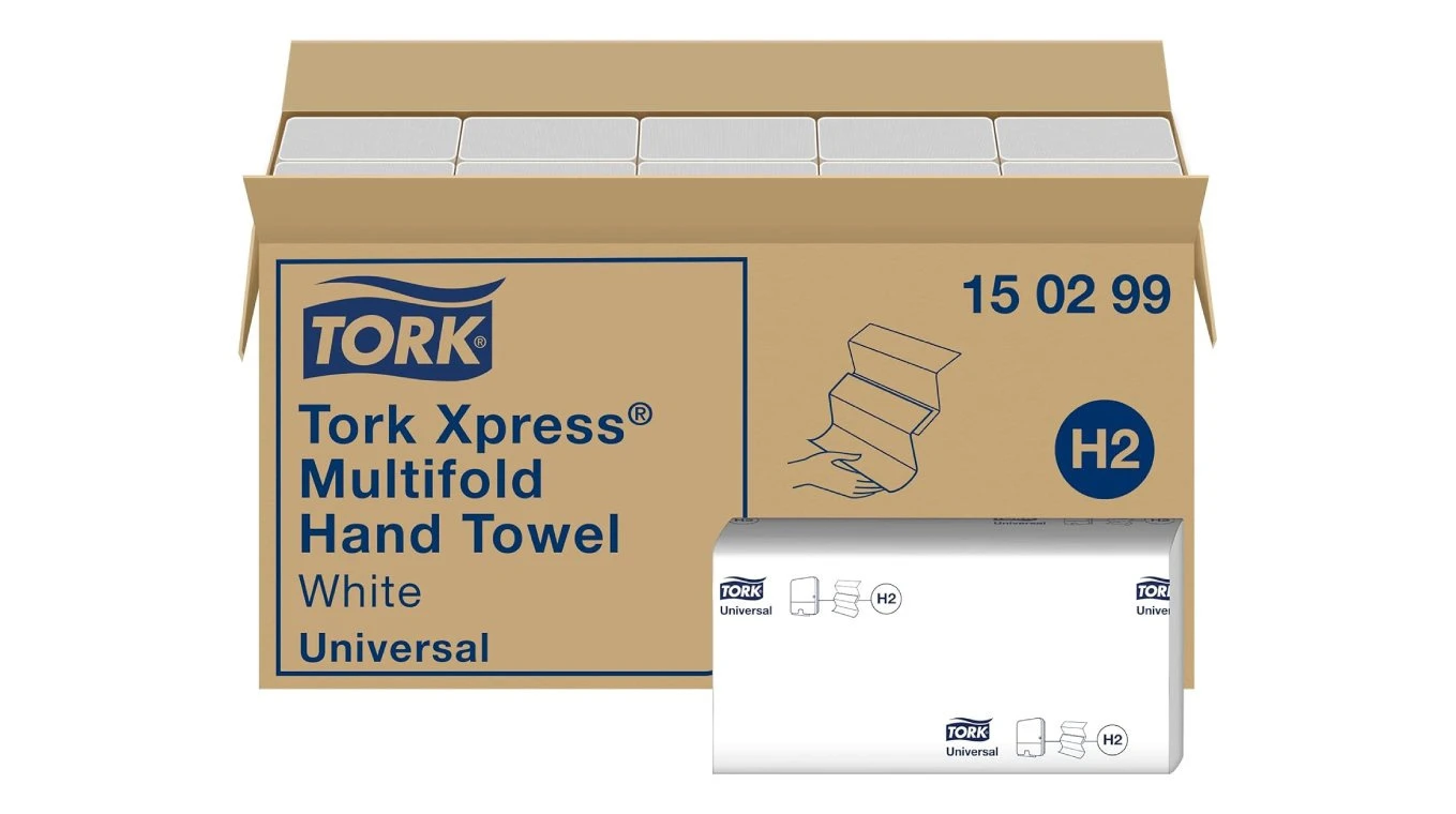 TORK Essuie-mains en papier Xpress Universal pliage Z, 2 couches, blanc