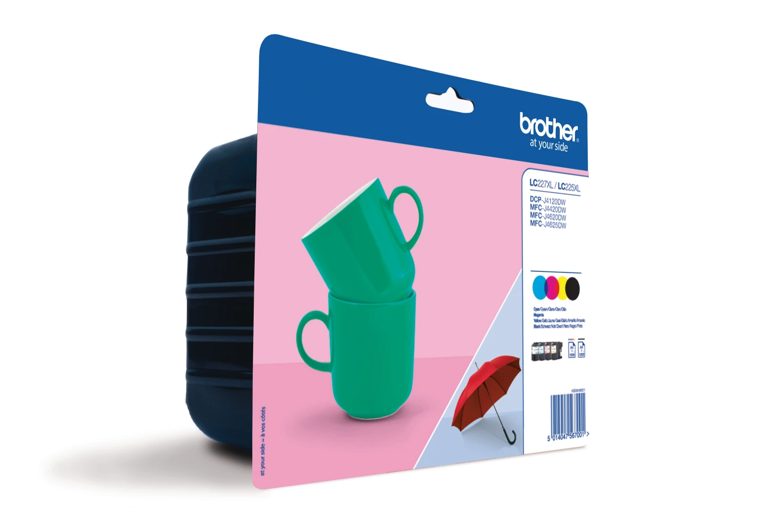 Cartouche d'encre Brother jaune cyan magenta noir (LC227XLVALBP)