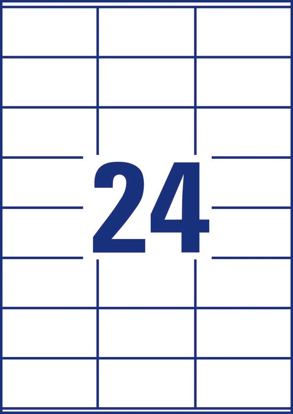 AVERY ZWECKFORM 6122 Etiketten, 70 x 36 mm, 10 Blatt